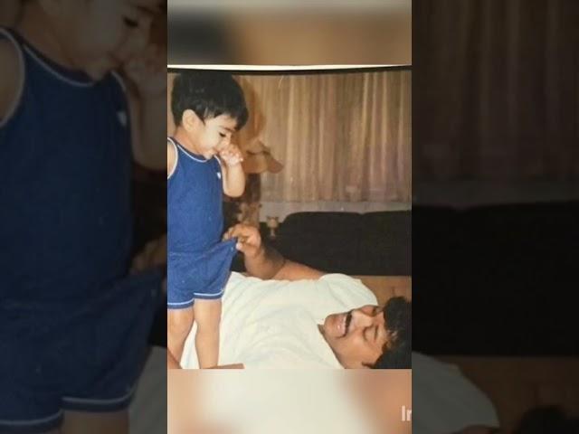 ramcharan konidela and his father chiranjeevi konidela #throwback #viral