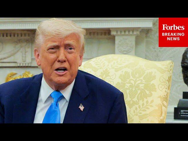 Trump Lashes Out At NBC News Reporter Asking About Genocide Claims During Meeting With South Africa