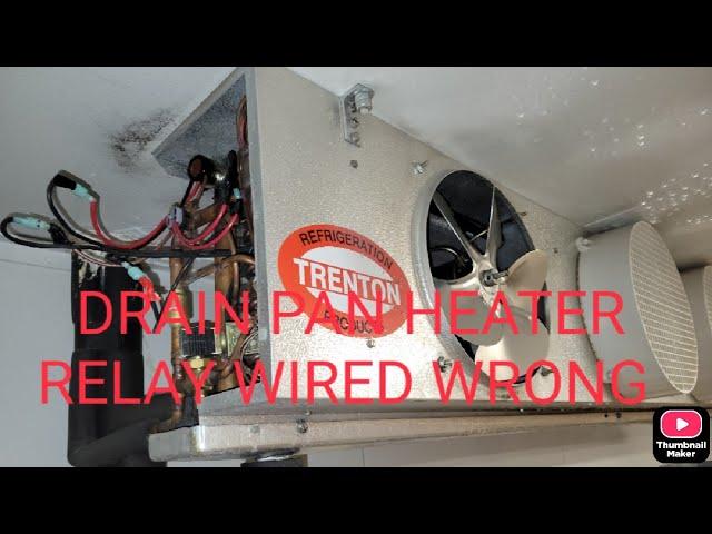 Supermarket Refrigeration - Walk-in Freezer Drain Pan Relay Troubleshooting (Wired Incorrectly)