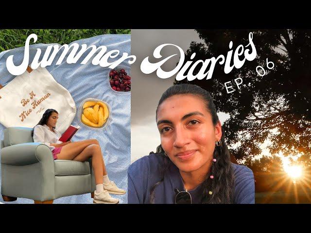 throwing a garage sale, reading at the library, & day at the park | Summer Diaries Ep.  6