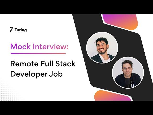 Full Stack Development Mock Interview | Interview Questions for Senior Full Stack Developers