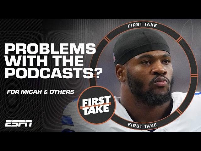 Is it a problem for Micah Parsons and other active players to have a podcast?  | First Take