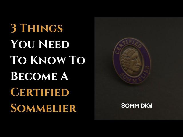 3 Things You Need To Know To Become A Certified Sommelier  #wine #sommelier #sommeliers