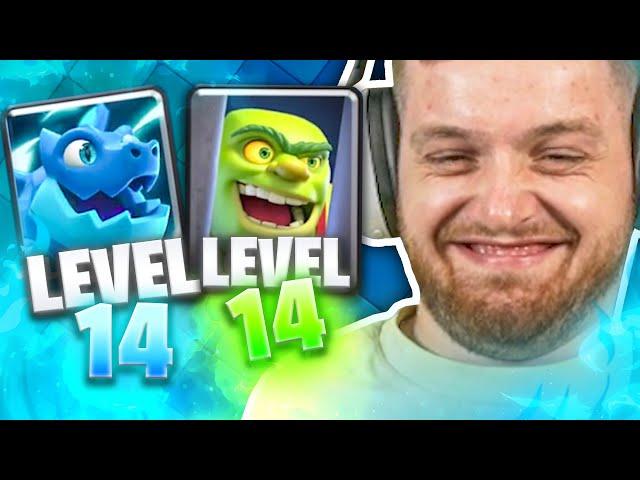 E-drag & Koboldkäfig auf LVL14! - BESTE Zock Runde?! | F2PASS Clash Royale Projekt