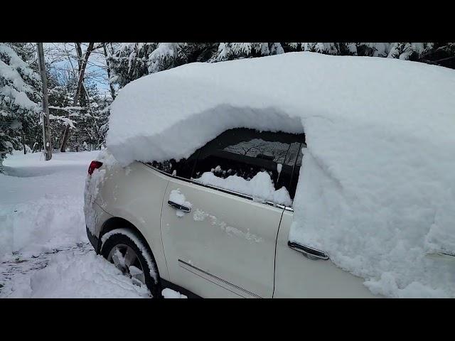 February Poconos trip. lime 14 inches of snow