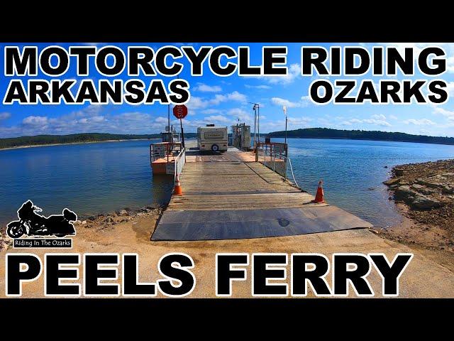 Riding HARLEY DAVIDSON MOTORCYCLES in the Arkansas OZARKS | Peels Ferry | Ozark Cafe