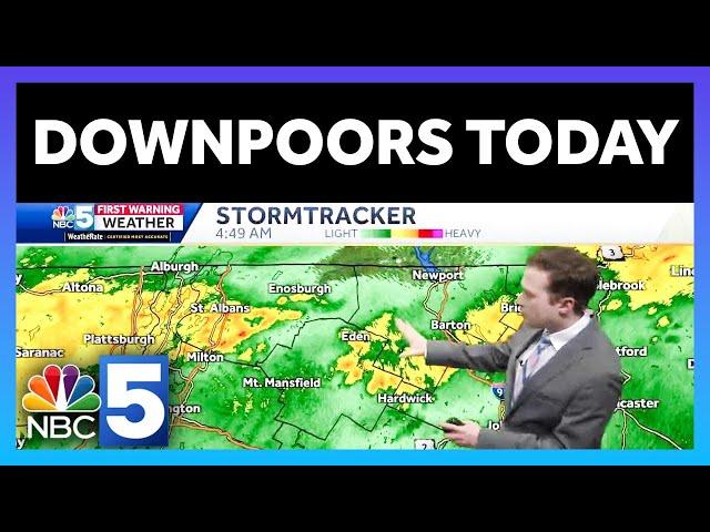 Video: Showers and downpours early Monday (7-23-24)