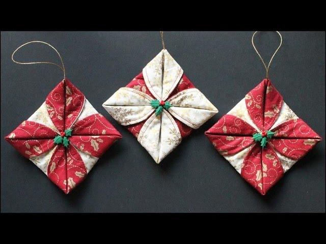 Folded Fabric Ornaments