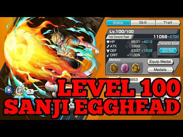 LEVEL 100 SANJI EGGHEAD GAMEPLAY | ONE PIECE BOUNTY RUSH