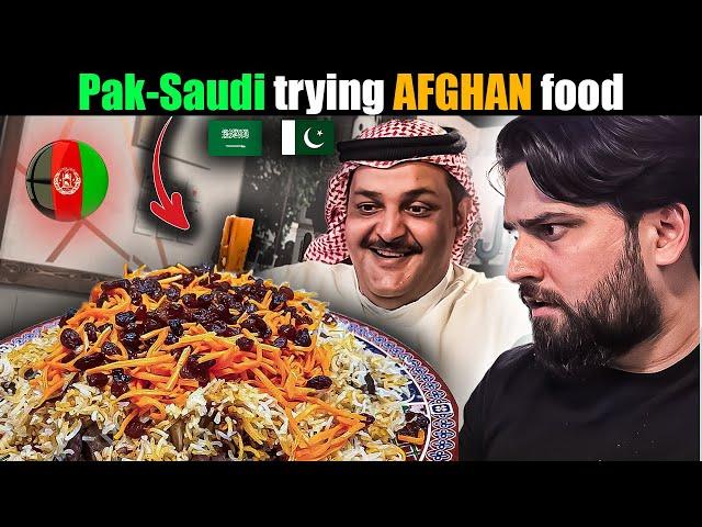  Afghani food review by  Pakistani and  Saudi - Friday routine vlog.