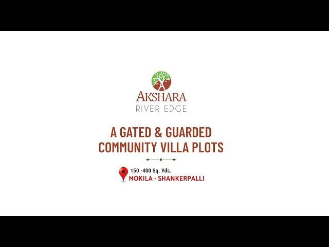 Akshara River Edge Luxury Villa Plots in Mokila - Shankarpally