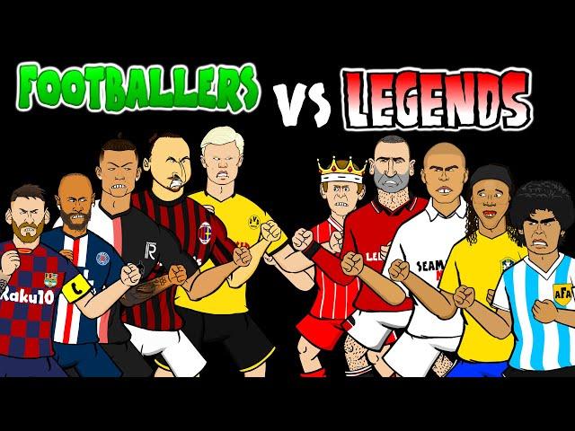 ️FOOTBALLERS vs LEGENDS️ feat. Messi Ronaldo Ronaldinho Cantona & more! Frontmen Season 1.8