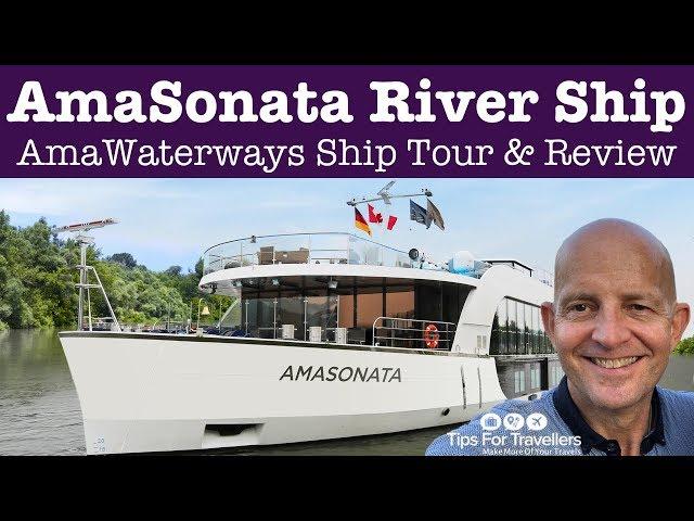 AmaWaterways AmaSonata European River Cruise Ship. Tour And Review