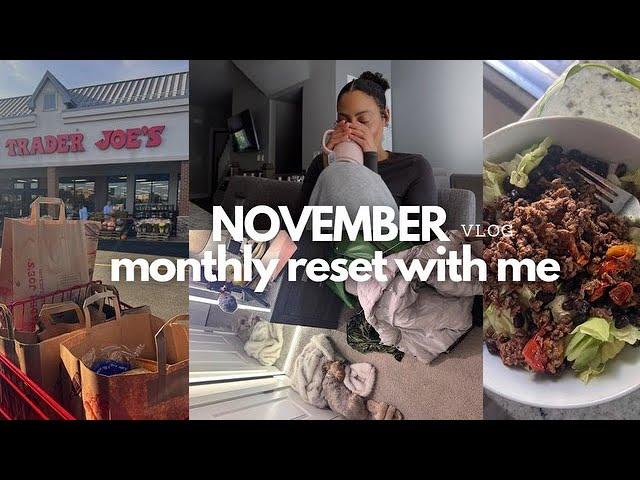 NOVEMBER 2024 RESET VLOG prepping for a new month, setting short-term goals & life reflections