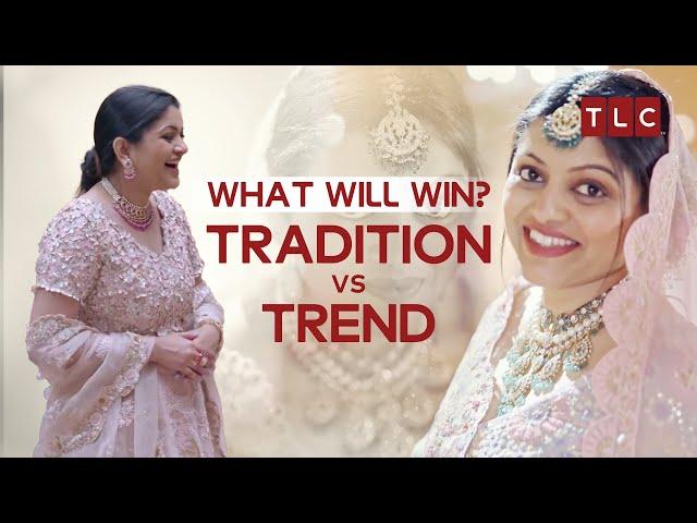 She bought a big entourage with her | Pink Bridal Lehenga | Say Yes to the Dress | TLC India