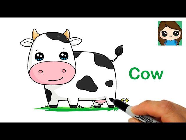 How to Draw a Cow Easy 