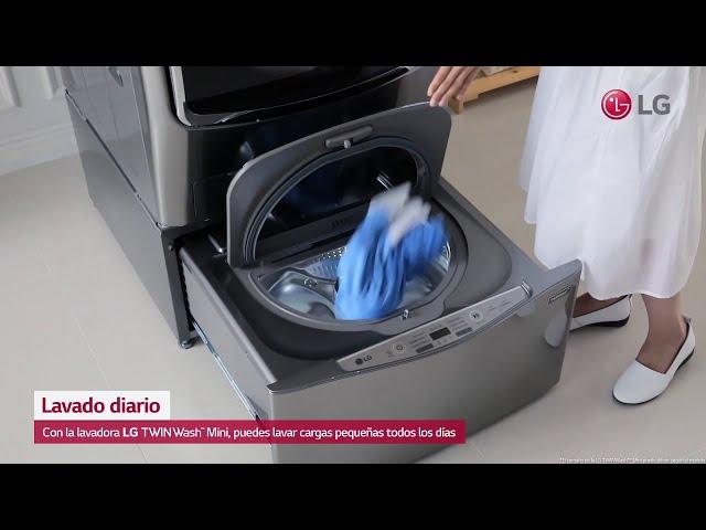 Lavadora LG TWINWash™ 27 pulgadas: para lavar a diario.