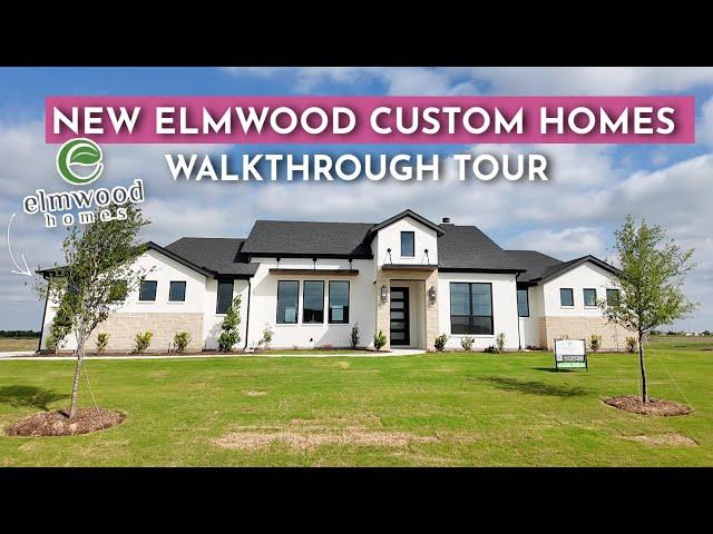 WALK-THROUGH TOUR NEW ELMWOOD CUSTOM HOMES in BYRUM RANCH | DFW New Construction Homes for Sale