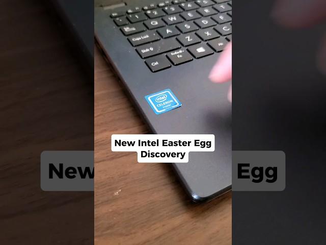 NEW Intel Easter Egg Discovery! #shorts