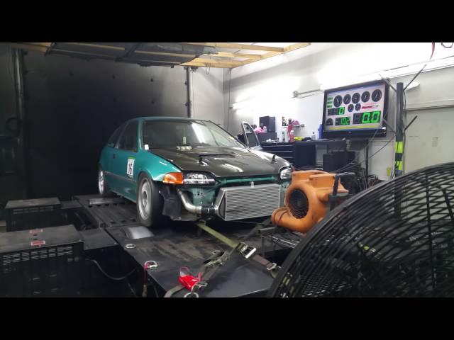 Aaron O'Neal, English racing j35 civic dyno pull.