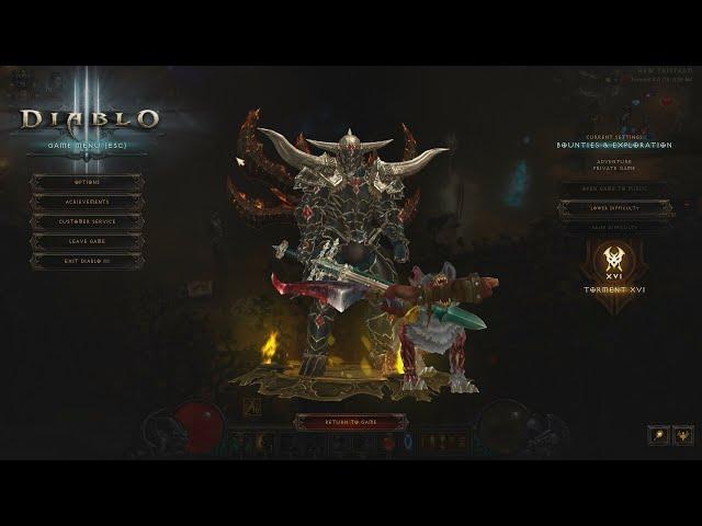 Diablo 3 Season 32 Unlimited Gear/Mats Farm Rend WW Barb!!!!SSF