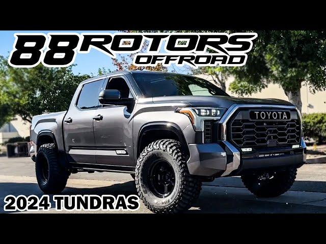 2024 TOYOTA TUNDRA FITTING 37” TIRES WITH KING SUSPENSION AND HORN CHOP