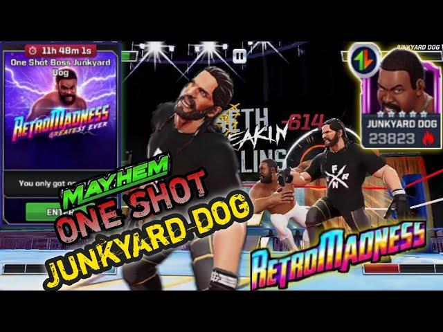 Hey junkyard-d  I except your challenge right now Right here common  |WWE MAHEM