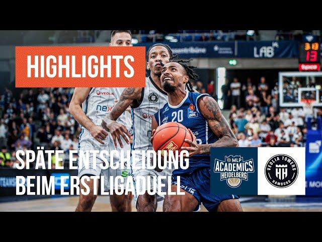 Späte Entscheidung! MLP Academics Heidelberg - Veolia Towers Hamburg - Highlights aus dem BBL Pokal