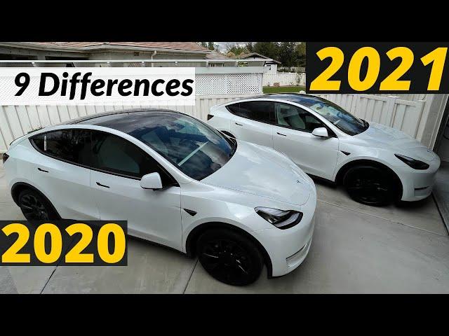 2020 VS 2021 Tesla Model Y Interior and Exterior Differences