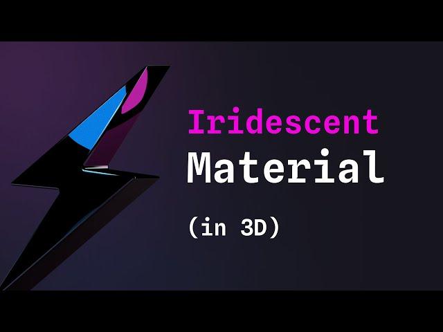 How to create an iridescent material effect in 3D with Spline