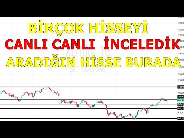 BORSA KRİTİK DİRENÇTE! 10200 ÖNCESİ HİSSELERİN CANLI CANLI ANALİZİNİ