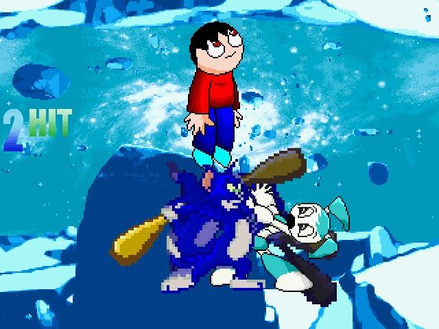 MUGEN Fight: MvC Tom and Adam Amundson vs Jenny XJ9