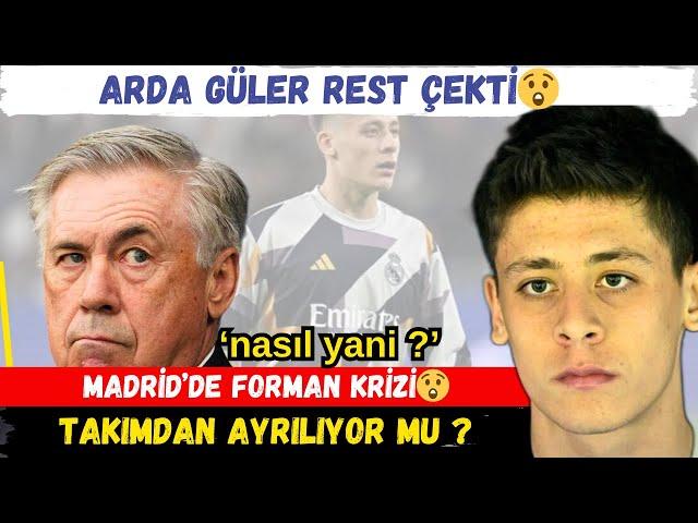 Arda Güler Ancelotti'ye REST ÇEKTİ   Real Madrid'de FORMA KRİZİ l SON DAKİKA ARDA GÜLER