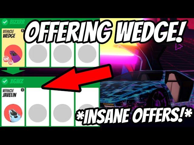 Offering WEDGE In Roblox Jailbreak Trading! (INSANE OFFERS!)