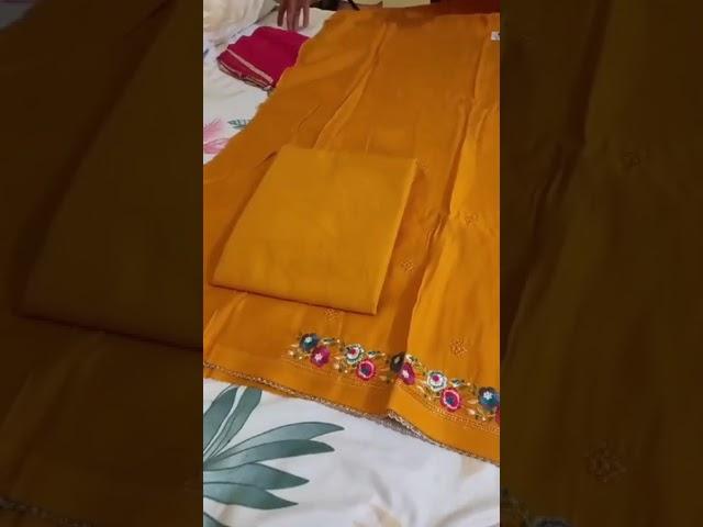 Beautiful yellow color suit by Sonali Collection and shipping free   Contact no.- 84473 84839