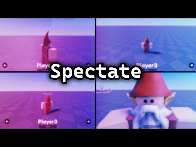 How to make a Spectate System in Roblox Studio