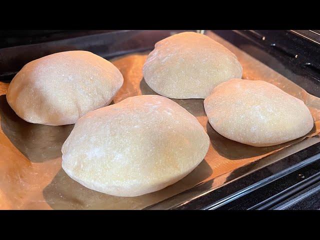 Step-by-step guide to baking Sourdough Pita bread with discard | Easy and Fluffy