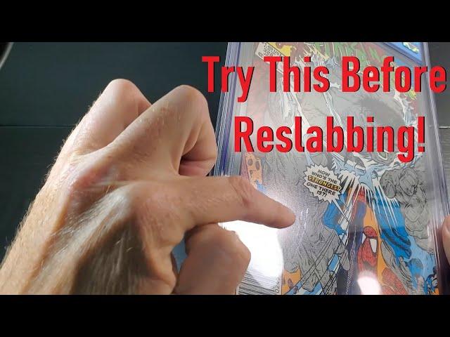 How to Remove a Scuff or Scratch From a Graded CGC, CBCS, or PGX Slab