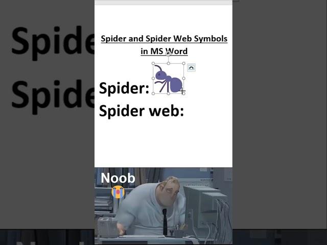 Unlock Spider & Spider Web Symbols in MS Word with These Hidden Shortcuts!  #msword #shortcut