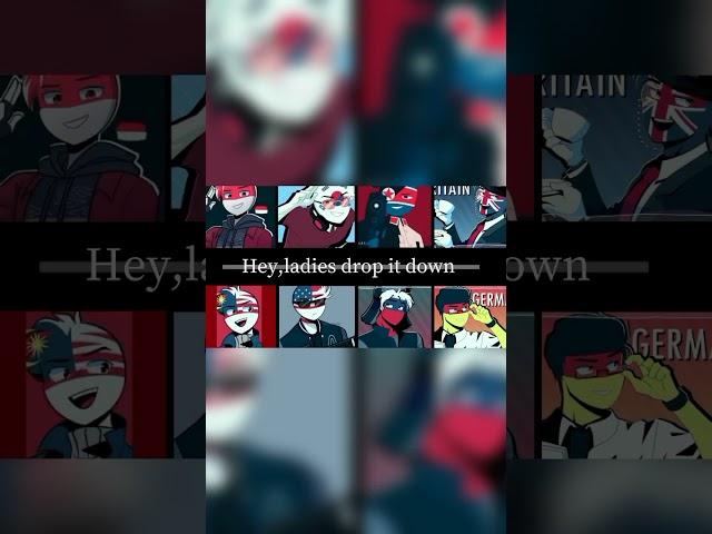 Banaza (Bellydancer) song #edit #cloumello #countryhumans #colorcoded #lyrics