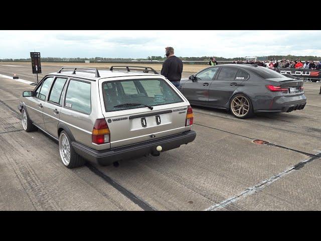 700HP Volkswagen Passat 32b Syncro Turbo vs 740HP BMW M3 G80 Competition LCE Performance