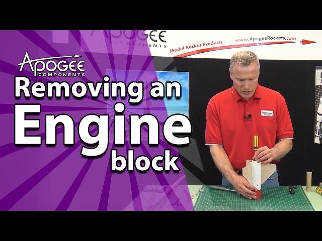 Removing an engine block