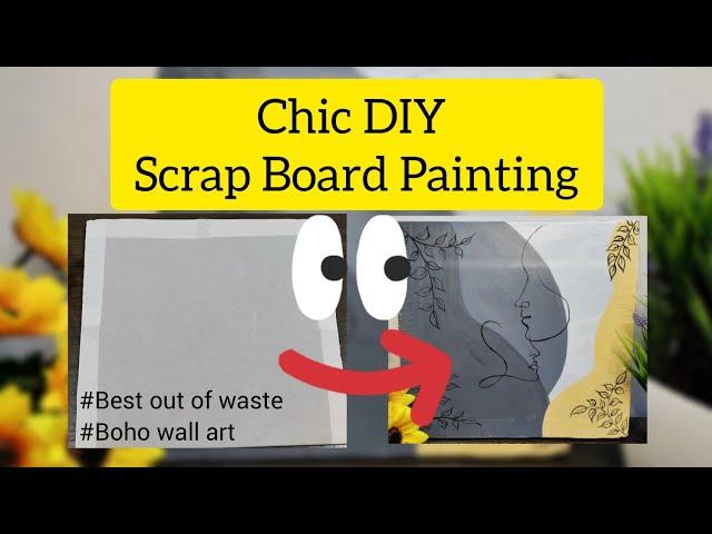 Unique DIY Painting | Wall Art Painting with Scrap | Gypsum Board | Boho Painting | DIY CRAFTS 2022