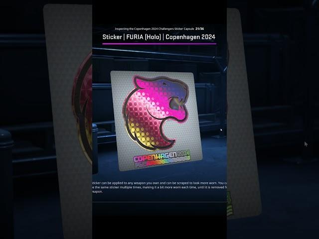 New Copenhagen Furia Holo Sticker #csgo  #gaming #gambling #gaming #cs2  #csgofun #counterstrike