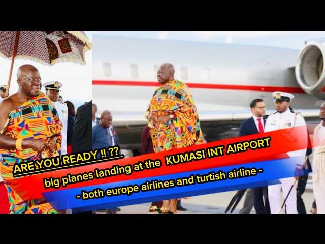 big planes landing at the Kumasi int. Airport-[the runayway of the Otumfuo Prempeh airport Kumasi…..