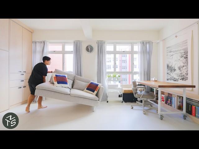 NEVER TOO SMALL: Adaptable Multifunctional Apartment with Clever Storage, Singapore 38sqm/409sqft