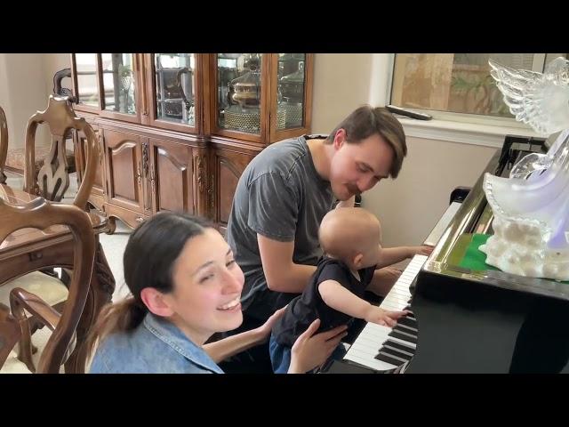 My 11-Month-Old Son and I Play the INTERSTELLAR Theme on Piano