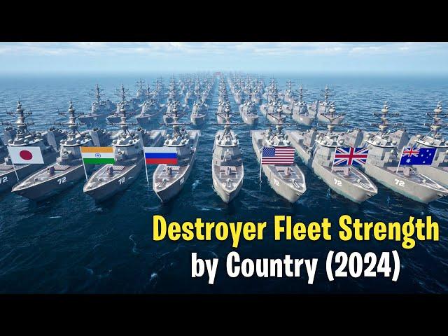 Destroyer Fleet Strength by Country 2024