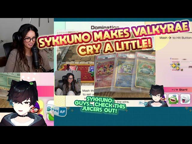 Sykkuno makes Valkyrae CRY A LITTLE and then shows us his PSA 10 OG STARTERS POKEMON 25TH ANNIV!