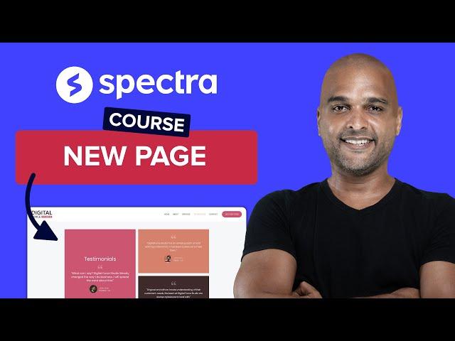 Building A New Page From SCRATCH | WordPress & Spectra Tutorial